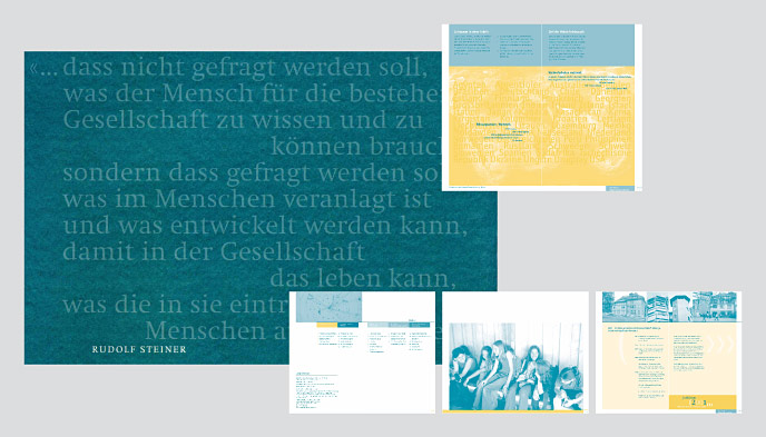 
							Corporate Design für eine Waldorfschule
							Imagebroschüre
							Konzept / Gestaltung / Fotografie: Lutz Krause
							
